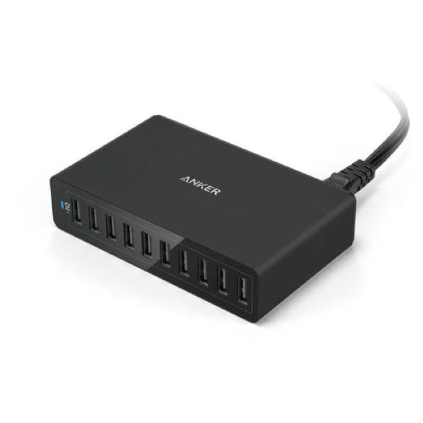 Anker PowerPort 10 USB充電器 60W USB-A×10ポート ブラック A2133511
