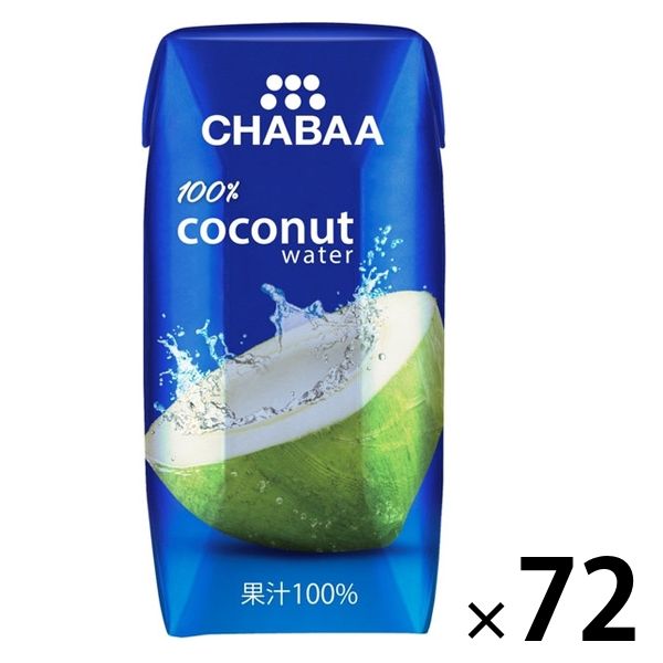 【ワゴンセール】CHABAA ココナッツウォーター 180ml 1セット（72本）