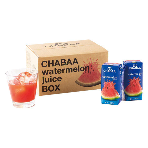 CHABAA ウォーターメロン EC専用BOX 180ml 1セット（24本） - アスクル