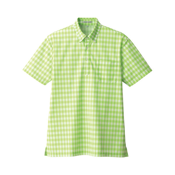 ボンマックス チェックプリントポロシャツ　FB4523U-4　グリーン　SS　1枚（直送品）
