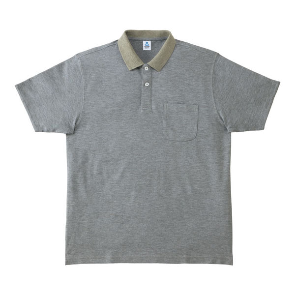 ボンマックス 2WAYカラーポロシャツ　MS3116-2　杢グレー　SS　1枚（直送品）
