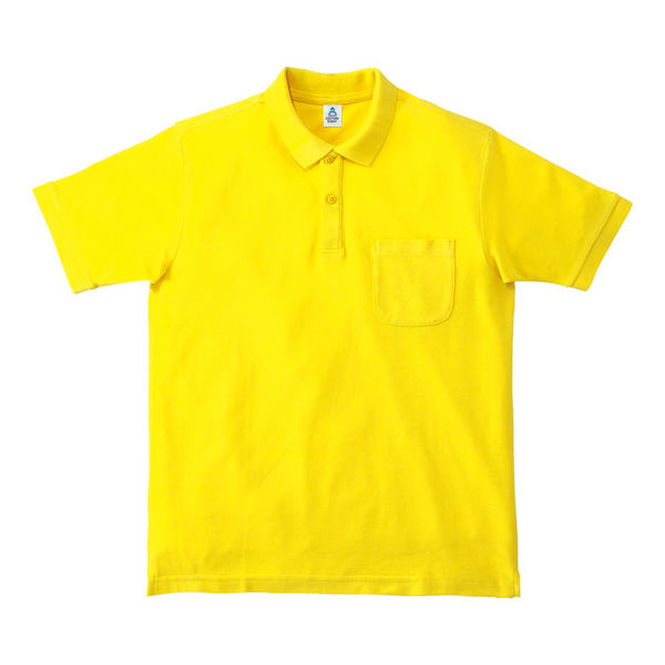 ボンマックス ポケット付きCVC鹿の子ドライポロシャツ　MS3114-10　イエロー　GS　1枚（直送品）