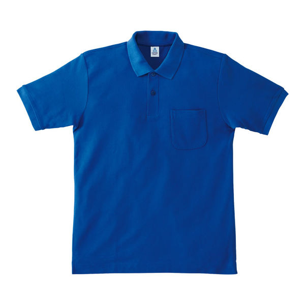 ボンマックス ポケット付きCVC鹿の子ドライポロシャツ　MS3114-7　ロイヤルBL　GL　1枚（直送品）