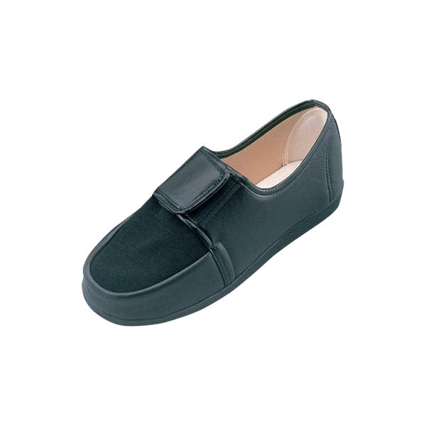 マリアンヌ製靴 リハビリシューズ　GM603　左足　黒　24.0cm　1個（直送品）