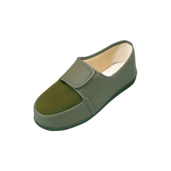 マリアンヌ製靴 リハビリシューズ　GM603　左足　カーキ　24.0cm　1個（直送品）