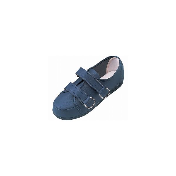 マリアンヌ製靴 リハビリシューズ　W608　左足　紺　23.0cm　1個（直送品）