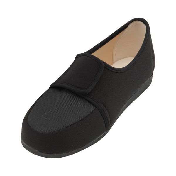 マリアンヌ製靴 シューズ　W603チリメン婦人用　左足　黒　23.0cm　1個（直送品）