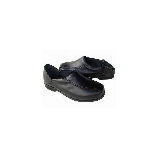 ヨシオカ製靴 部屋でも外でも安心らくらくリラックシュー　MS-1　黒　L　26.5～27.0cm　1足（直送品）