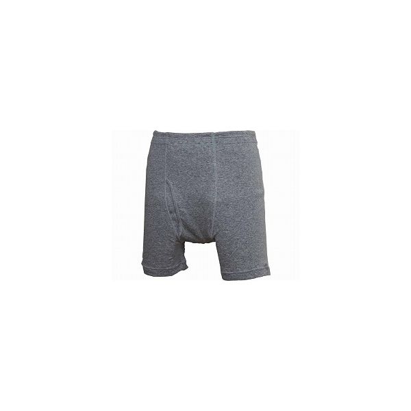 ウエル 紳士失禁申又 W645 杢グレー LL 4544354645938 1ケース(100枚入)（直送品）