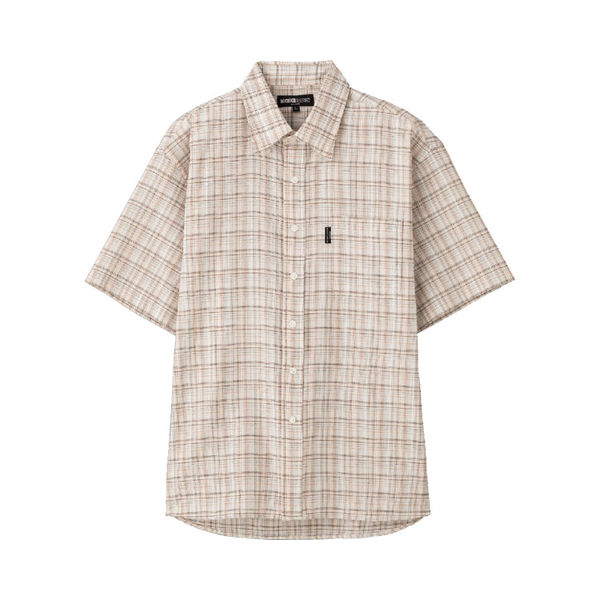 ケアファッション 麻混しじらワンタッチテープ半袖シャツ　97474-03　ホワイト　LL 4580625296669 1枚（直送品） 5,578円