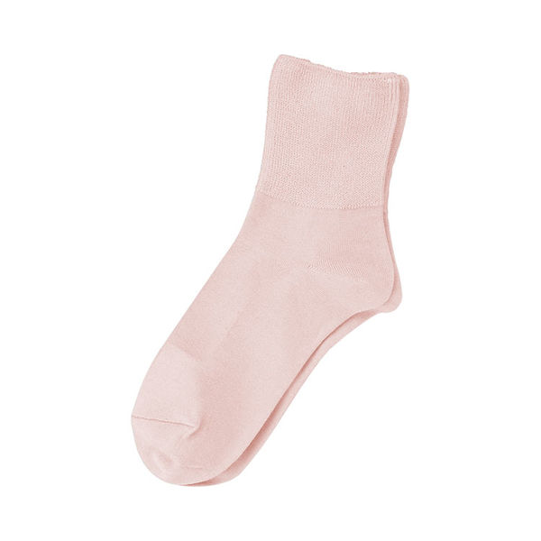 神戸生絲 婦人シルク混楽らくソックス 3970 ピンク 4971751029878 1足（直送品）