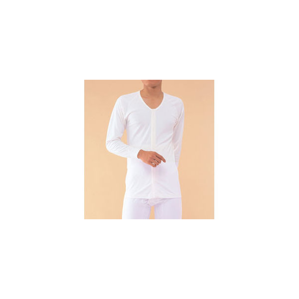 神戸生絲 前開き長袖 ラグラン袖 MU-19 M 4971751402251 1枚（直送品）