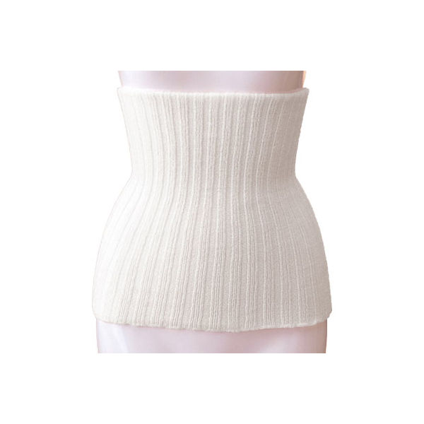 神戸生絲 毛混リブ腹巻き L~LL 1005 ホワイト 4971751440079 1枚（直送品）