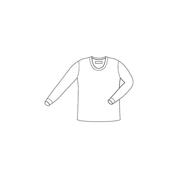 神戸生絲 国産純綿紳士用丸首長袖 PC-152 L 4971751451723 1枚（直送品）