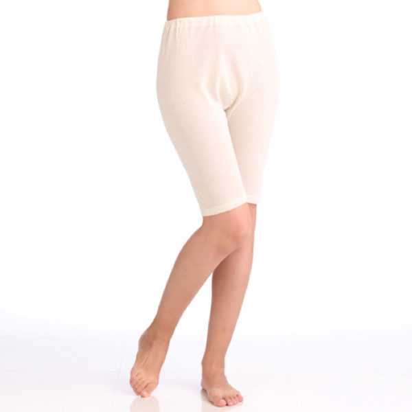 神戸生絲 シルクノイル婦人5分パンツ ST716 オフホワイト LL 4971751456292 1枚（直送品）
