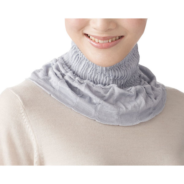 セルヴァン シルク入り衿もとカバー 009621800 パープル 4989838130348 1枚（直送品）