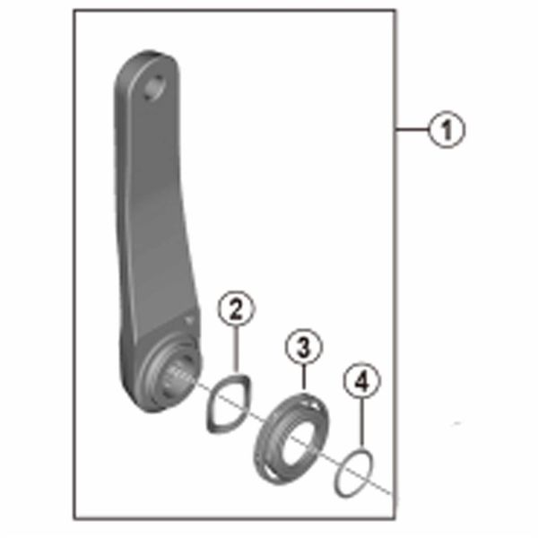Amazon | シマノ (SHIMANO) リペアパーツ 左クランク 170mm FC