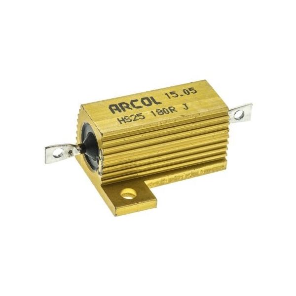 Arcol シャーシ取り付け抵抗器25W180Ω±5％ HS25 180R J 1個（直送品）