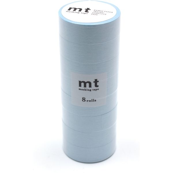 カモ井加工紙 mt マスキングテープ 8P（8巻セット） パステルシアン[幅15mm×7m] MT08P491 1個