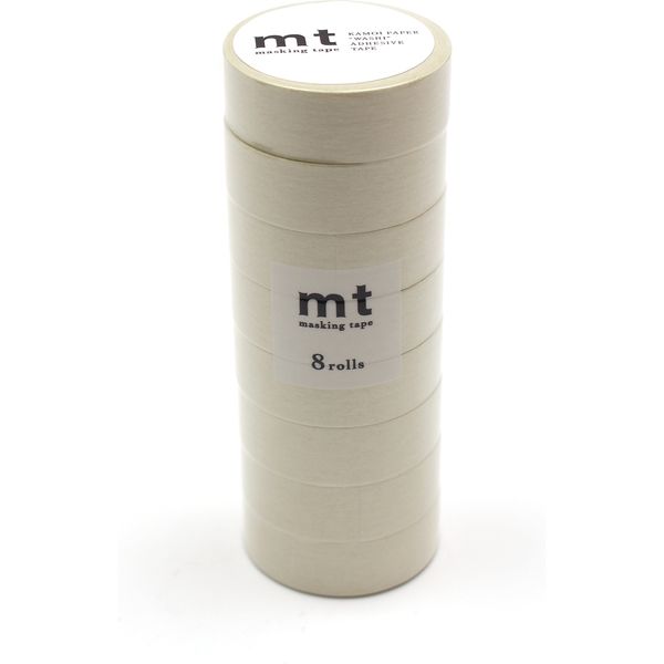 mt マスキングテープ 8P（8巻セット） パステルアイボリー[幅15mm×7m] MT08P498 1個 カモ井加工紙（直送品）