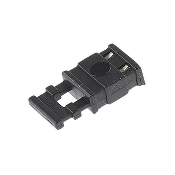 ジャンパ M7686ー05， メス， ストレート， 黒， 上部閉塞、ハンドル付き， 2極， 1列， 2.54mmピッチ M7686-05（直送品）