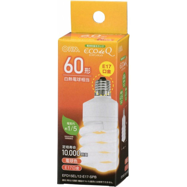 蛍光灯・電球 J-pro777 ELPA EFA10ED／7-A041 電球形蛍光灯A形 40W形 | ヤマダウェブコム