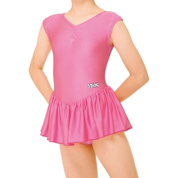 ガールズ 新体操衣装 R.G.LEOTARD ジュニア用スカート付きレオタード ベビーピンク(BAP) JM J7000FS（直送品） - アスクル