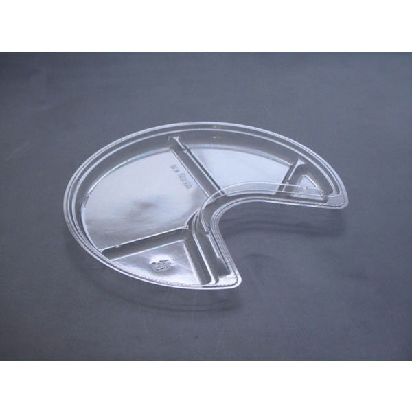 クリーンボール M大 中皿 半月　1200枚(100×12) PAPS907　リスパック（直送品）