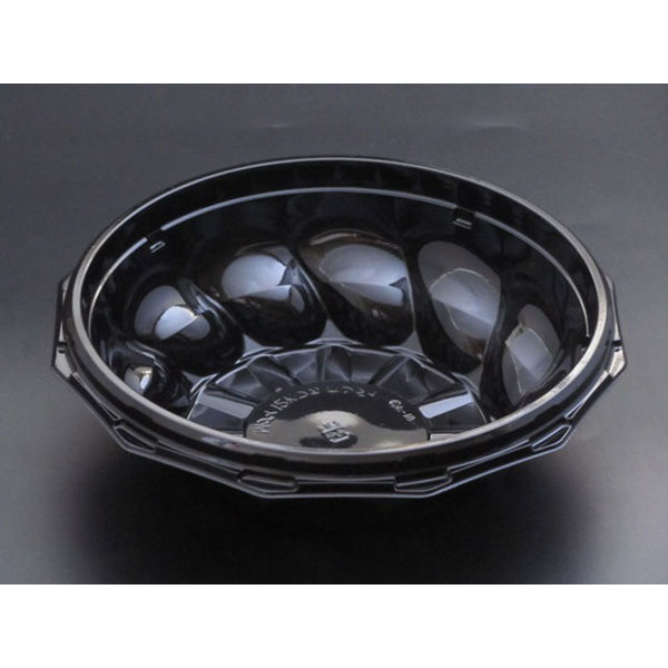 クリーンボール M大12K深 本体 黒　600枚(50×12) PAPS985　リスパック（直送品）