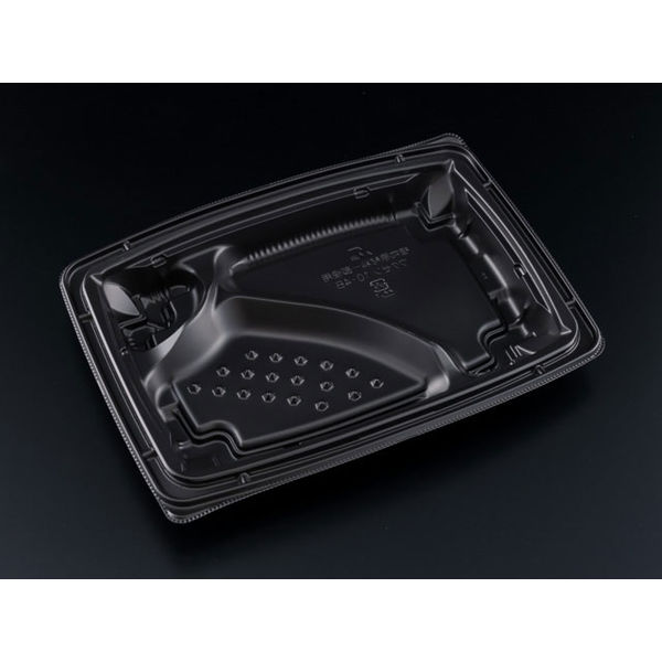 バイオデリカ 枠膳 10-4B 黒　600枚(50×12) RHBW281　リスパック（直送品）