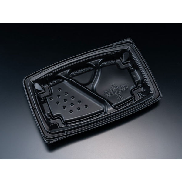 バイオデリカ 枠膳 100-5B 黒　600枚(50×12) RHBW741　リスパック（直送品）