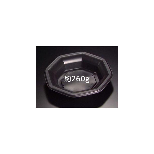 HD八角丼190B 黒　800枚(100×8) RHHD910　リスパック（直送品）