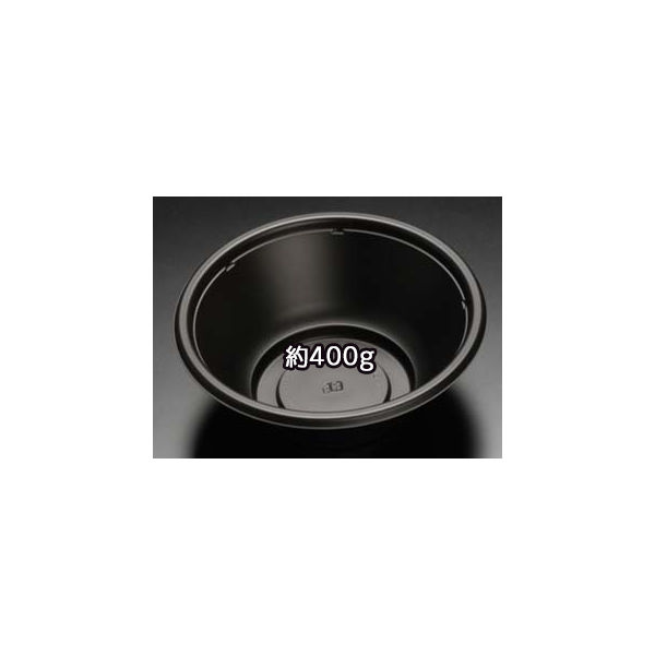 ハイクッカーHD丼185B 黒　600枚(100×6) RHHD972　リスパック（直送品）