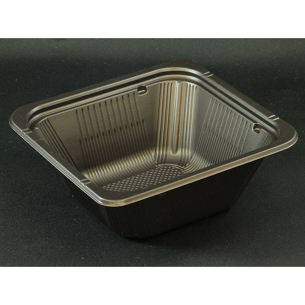 ハイクッカー 角丼D16B 黒　600枚(50×12) RHHF321　リスパック（直送品）