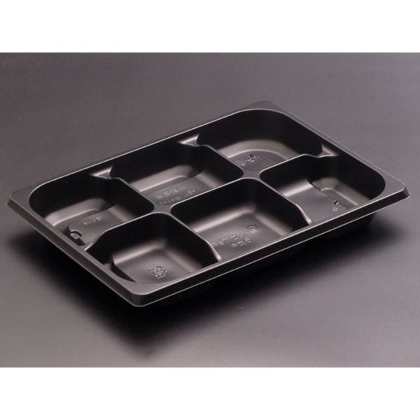 饗膳10中皿6 黒　600枚(50×12) RHHK171　リスパック（直送品）