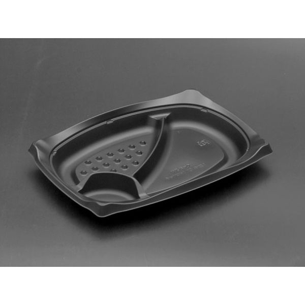 饗ロマン10中皿1 黒　600枚(50×12) RHHR121　リスパック（直送品）