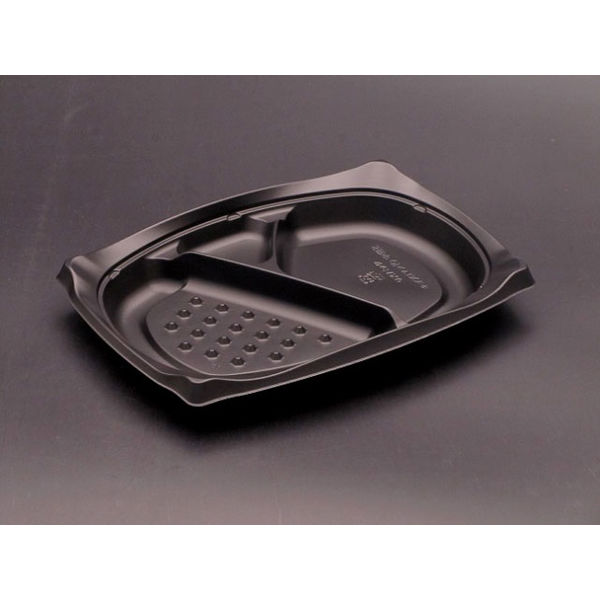 饗ロマン10中皿2 黒　600枚(50×12) RHHR131　リスパック（直送品）