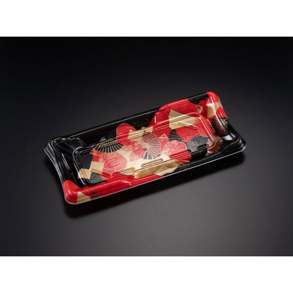 しきさい 1-4B 箔おうぎ赤　1200枚(50×24) RSAH162　リスパック（直送品）