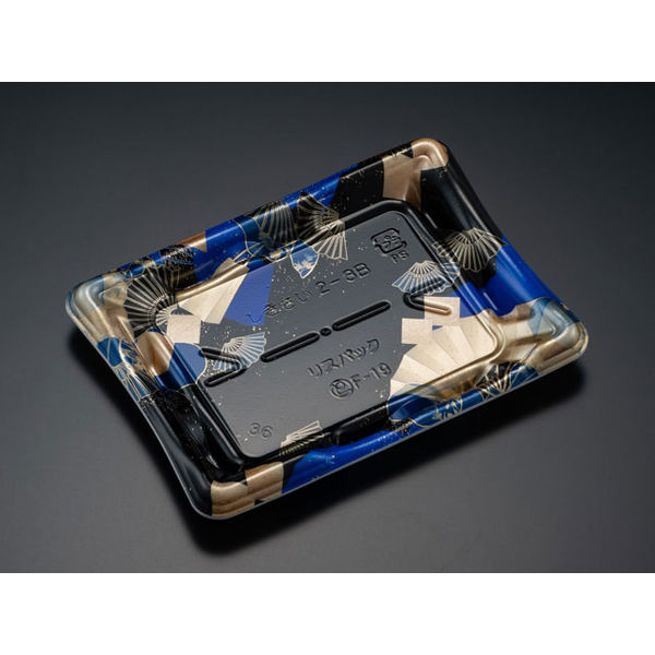 しきさい 2-3B 箔おうぎ青　1200枚(50×24) RSAH314　リスパック（直送品）