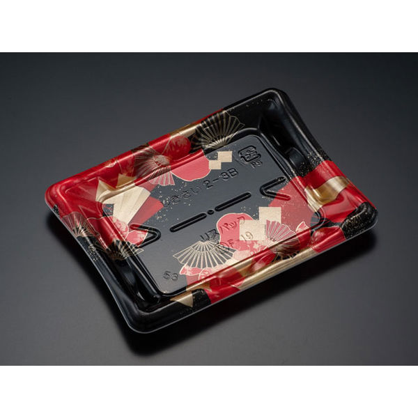 しきさい 2-3B 箔おうぎ赤　1200枚(50×24) RSAH312　リスパック（直送品）