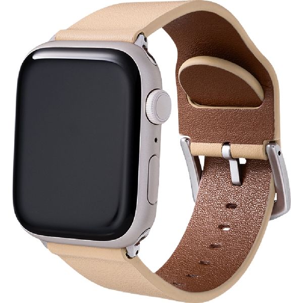 Apple Watch Series 1/2/3/4/5/SE/6/7 (42/44/45mm) バンド Vahane ライトベージュ（直送品）