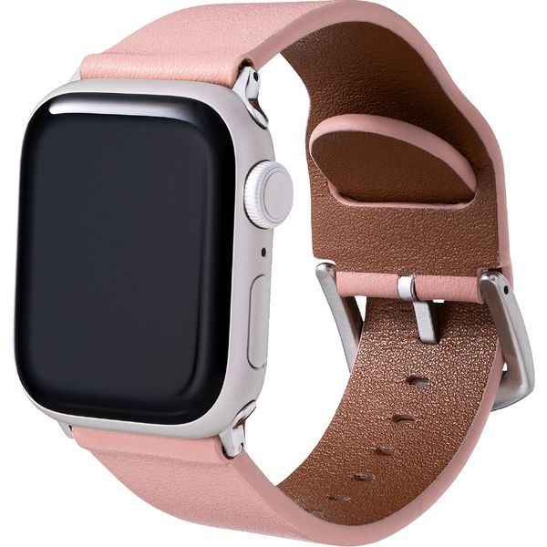 Apple Watch Series 1/2/3/4/5/SE/6/7 (38/40/41mm) PUレザーバンド Vahane ピンク（直送品）