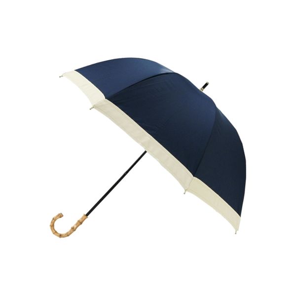 カミオジャパン 深張り長傘 完全遮光タイプ 傘の直径 約77cｍ グログランネイビー 734544 1本（直送品）