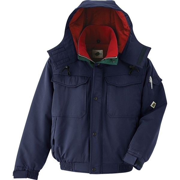 Asahicho（旭蝶繊維） 68600 ブルゾン ネイビー 6L 1枚（直送品）