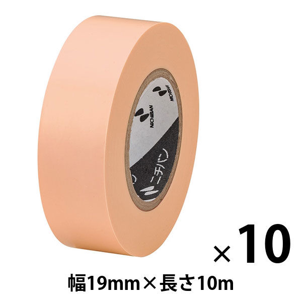 ニチバン ビニールテープ 幅19mm×長さ10m ピンク VT-1911 1セット（10巻入）