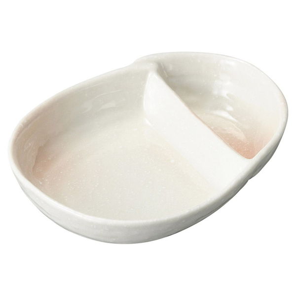 陶雅 焼物皿 桃吹き仕切鉢 [6個入] tga-0218-012（直送品）