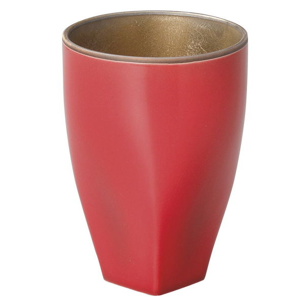 陶雅 フリーカップ 金結晶フリーカップ(赤) [4個入] tga-1318-083（直送品）