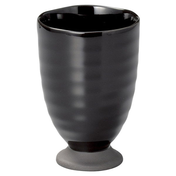 陶雅 フリーカップ 黒釉高台フリーカップ [4個入] tga-1318-219（直送品）