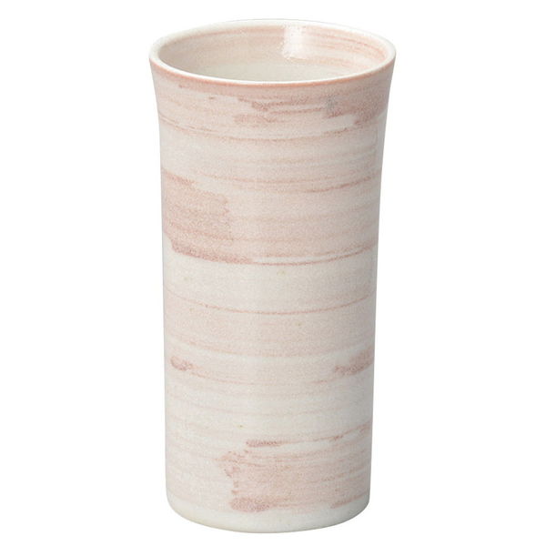 陶雅 フリーカップ ピンク刷毛目冷酒グラス [6個入] tga-1418-121（直送品）