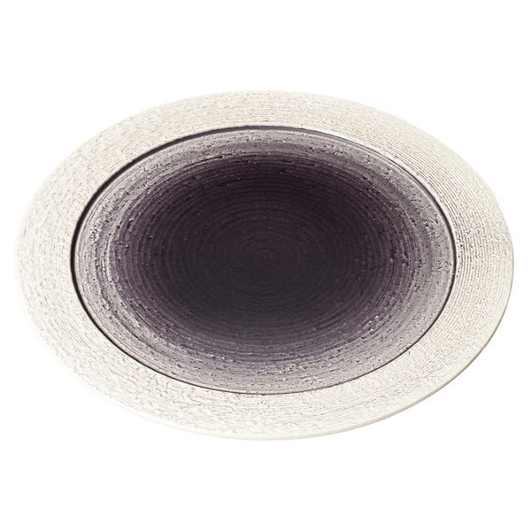 陶雅 大皿 紫吹31cmリム丸皿 [1個入] tga-1418-140（直送品）
